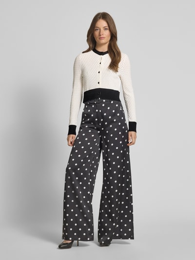 Marc Cain Gebreid jack van viscosemix met ronde hals Wit - 1