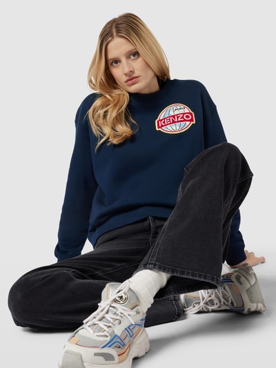 Kenzo Oversized Sweatshirt aus Baumwolle Dunkelblau 3