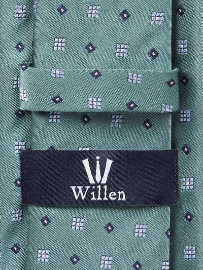 Willen Stropdas van zijde (7 cm) Groen - 2