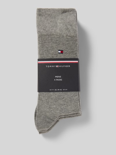 Tommy Hilfiger Kousen van katoenmix in een set van 4 paar Middengrijs gemêleerd - 3