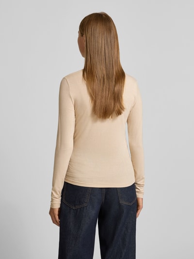 Vero Moda Regular fit shirt met lange mouwen van viscosemix, model 'LAVA' Ecru - 5