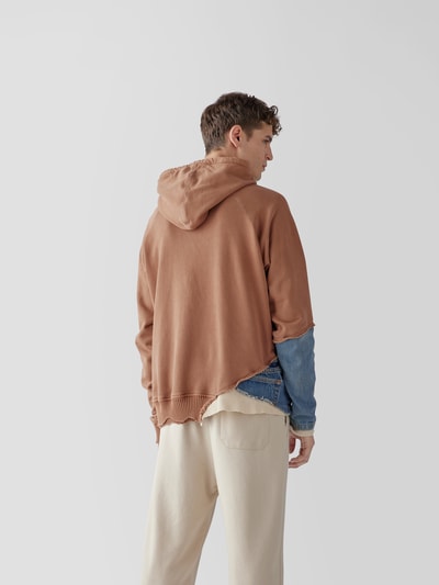 Greg Lauren Hoodie im Patchwork-Look Mittelbraun 5