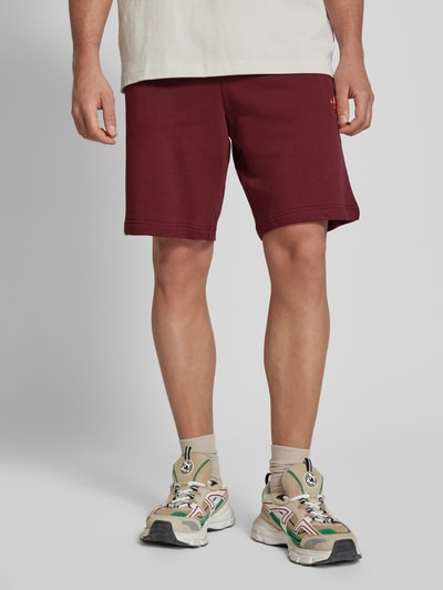 adidas Originals Sweatshorts mit elastischem Bund Dunkelrot 4