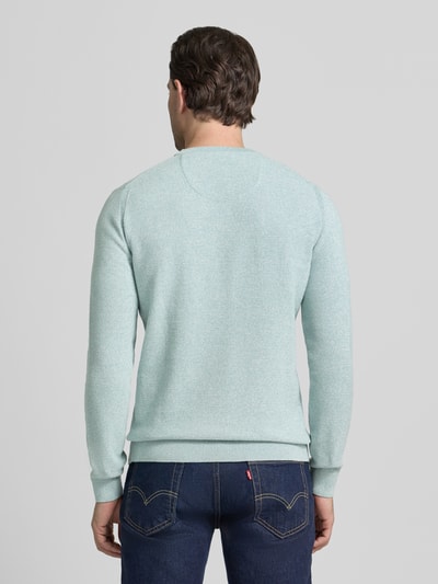 Tom Tailor Regular Fit Strickpullover aus reiner Baumwolle Mint 5