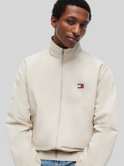 Tommy Jeans Bluzon o kroju relaxed fit z nadrukiem z logo Beżowy 3