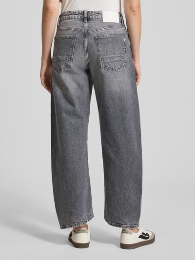 ETIQUETT ESSENTIALS Wide leg jeans in 5-pocketmodel, model 'Smartie' Lichtgrijs - 5