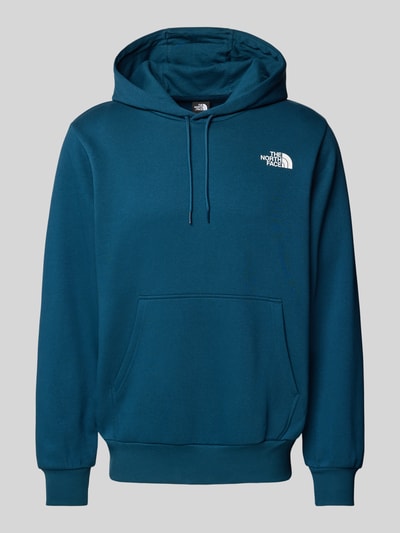 The North Face Bluza z kapturem z nadrukiem z logo Petrol 2