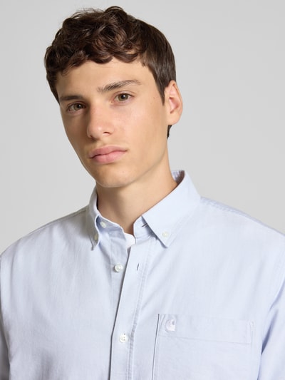 Carhartt Work In Progress Regular Fit Freizeithemd mit Button-Down-Kragen Hellblau 3