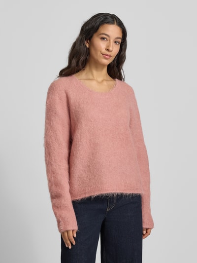 American Vintage Strickpullover mit gerippten Abschlüssen Modell 'NUNY' Altrosa 4