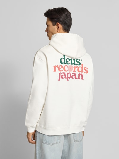 DEUS EX MACHINA Relaxed fit hoodie met logoprint, model 'Strata' Wit - 5