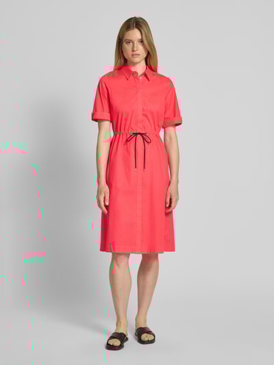 Marc Cain Midi-jurk met strikceintuur Koraal - 4