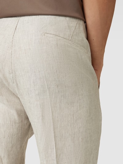 Cinque Grey Stoffen broek met bandplooien, model 'JULI' Beige - 3