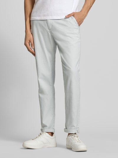 JACK & JONES Straight Fit Stoffhose aus Baumwoll-Mix Modell 'MARCO FURY' Hellblau 4