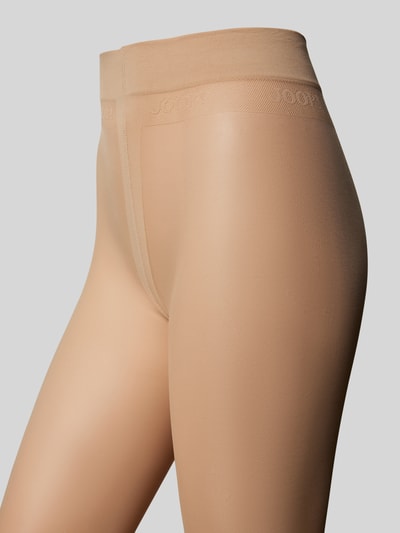 JOOP! Collection Strumpfhose mit elastischem Bund Modell 'SHEER DELUXE' Ecru 2