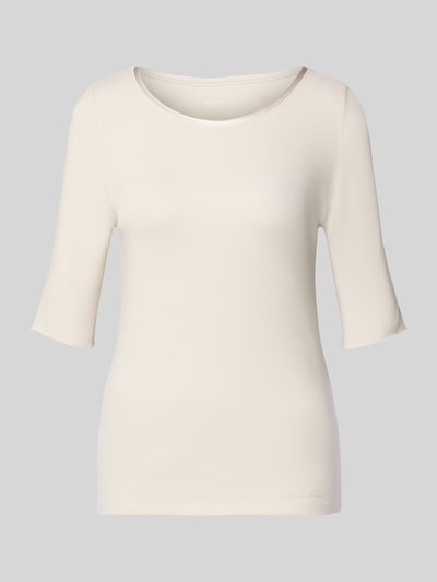 Marc Cain T-shirt met ronde hals Taupe - 2