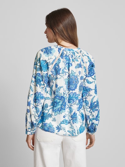 Emily Van den Bergh Bluse mit floralem Muster Blau 5