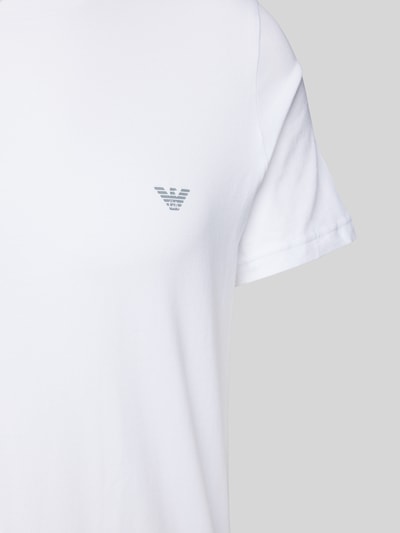 Emporio Armani T-Shirt mit Label-Print Mittelgrau 2