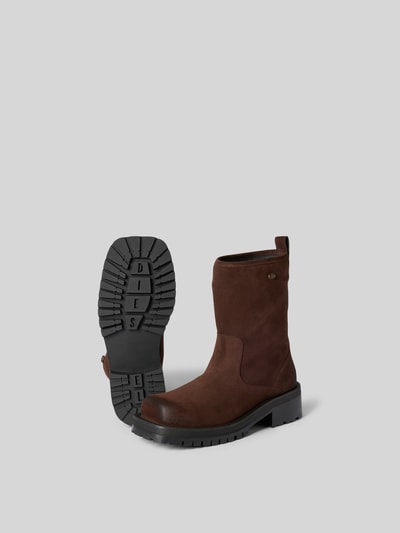 Diesel Stiefel mit Logo-Applikation Dunkelbraun 5