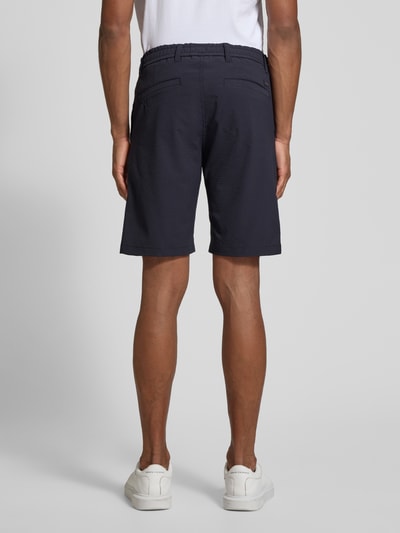BOSS Orange Tapered Fit Chinoshorts mit Strukturmuster Dunkelblau 5
