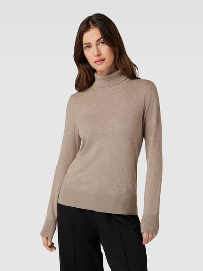 Montego Sweter z dzianiny ze stójką Szarobrązowy melanż 4