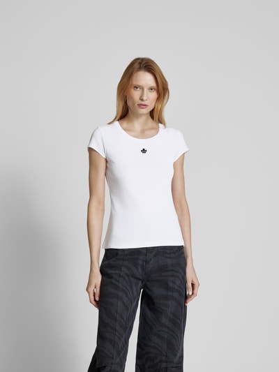 Dsquared2 T-Shirt mit Label-Detail Weiss 4