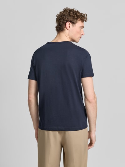 LERROS T-Shirt mit kurzer Knopfleiste Marine 5