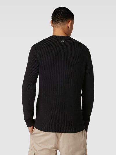 G-Star RAW Strickpullover mit Label-Patch Black 5