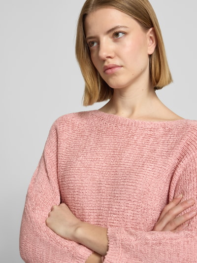 zero Strickpullover mit 3/4-Arm Hellrosa 3