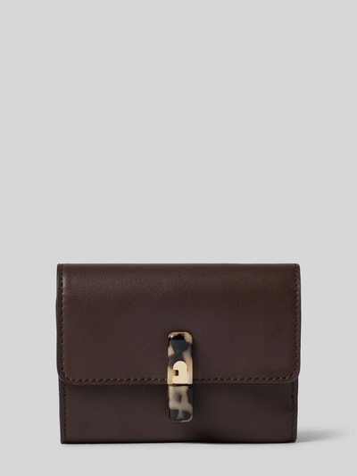 FURLA Portemonnaie mit Klickverschluss Modell 'IRIDE' Dunkelbraun 1