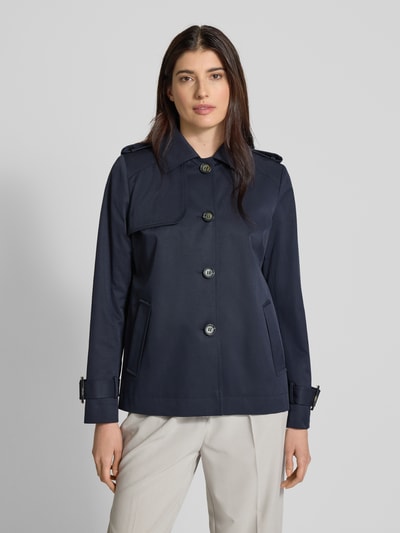 Christian Berg Woman Selection Trenchcoat mit Ärmelriegeln und Eingrifftaschen Dunkelblau 4