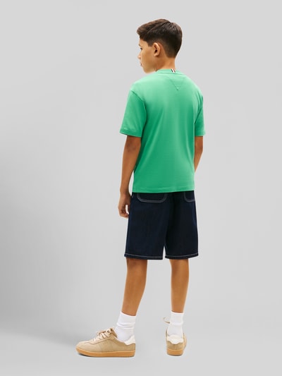 Tommy Hilfiger Kids regular fit T-shirt van puur katoen Groen - 5