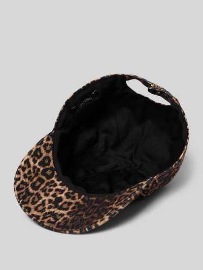 Produktfoto, Basecap im Allover-Look mit Label-Detail von Guess aus reiner Baumwolle mit verstärktem Schirm und Allover-Look.
