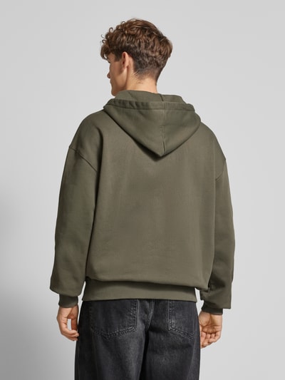 Pegador Oversized hoodie met ritssluiting Olijfgroen - 5