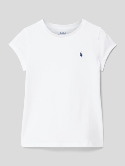 Polo Ralph Lauren Teens T-shirt met logostitching Wit - 1