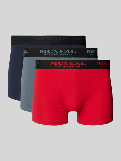 MCNEAL Trunks mit Label-Bund im 3er-Pack Rot 1