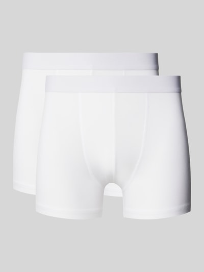 Bread & Boxers Trunks mit elastischem Bund Weiss 1