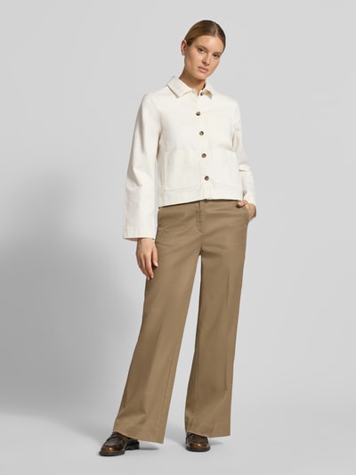 Selected Relaxed Fit Jeansjacke aus Bio-Baumwoll-Mix Modell 'HOTEL AMOUR' Offwhite 1