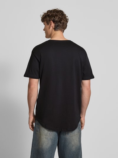 Only & Sons T-shirt met labeldetail, model 'MATT' Zwart - 5