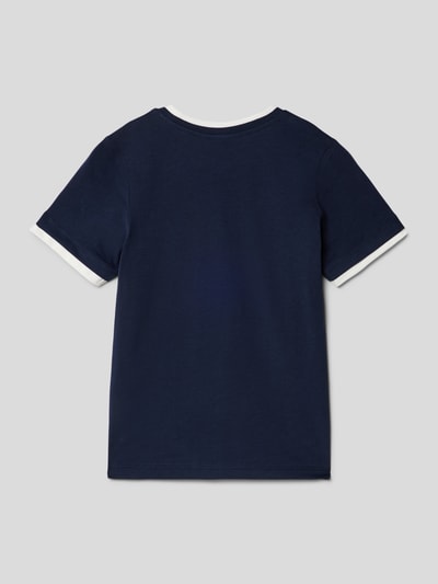 s.Oliver RED LABEL T-Shirt im Double-Layer-Look Marineblau 3
