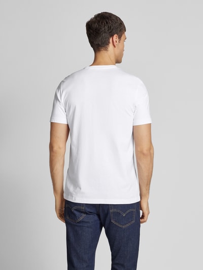 Christian Berg Men T-Shirt mit Label-Print Weiss 5