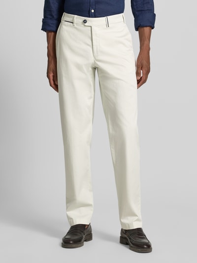 Hiltl regular fit chino met steekzakken model 'Peaker' Ecru - 4