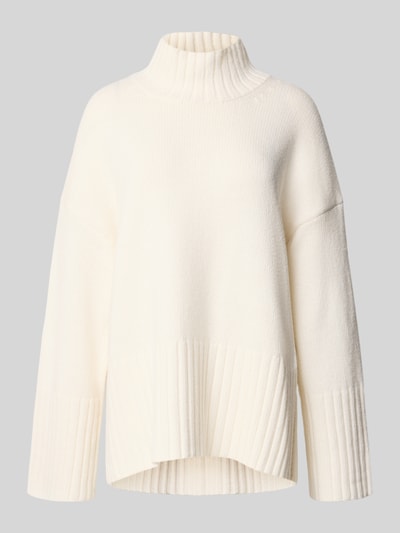 Barbour Comfort fit gebreide pullover van een mix van katoen en wol, model 'SERENA' Ecru - 2