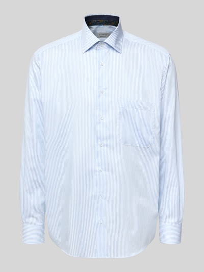 ETERNA Comfort Fit Businesshemd mit Knopfleiste Bleu 2