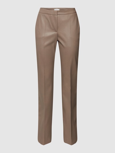 Cinque Broek met labelapplicatie, model 'SERAFINA' Taupe - 2