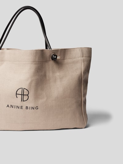 Anine Bing Shopper mit Brand-Detail Beige 3