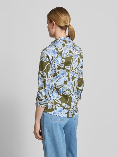 ETERNA Bluse mit Hemdblusenkragen und 3/4-Arm Gruen 5