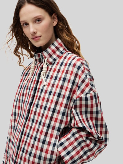 Tommy Hilfiger Boxy Fit Hemdjacke aus reiner Baumwolle Marine 3