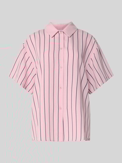 OH APRIL Loose Fit Bluse aus Viskose-Mix mit Knopfleiste Modell 'Mira' Rose 2