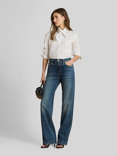 Lauren Ralph Lauren Regular Fit Freizeitbluse aus reiner Baumwolle mit Schluppe Weiss 1