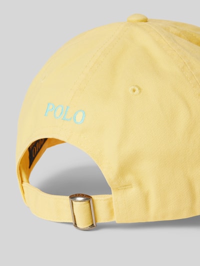 Polo Ralph Lauren Basecap mit Logo-Stitching Hellgelb 3